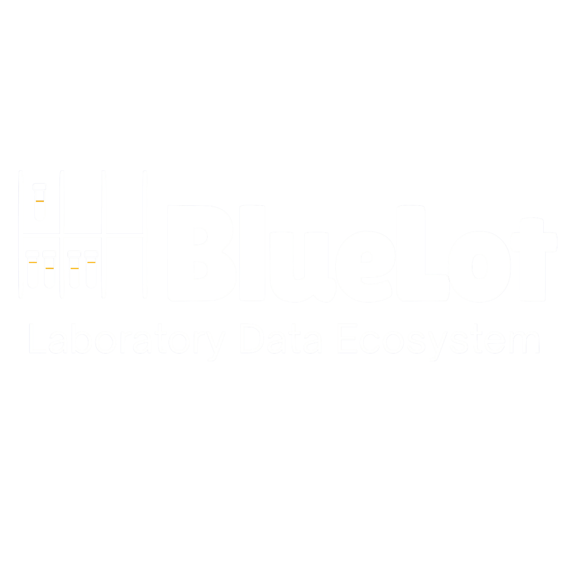 BlueLot Logo - White